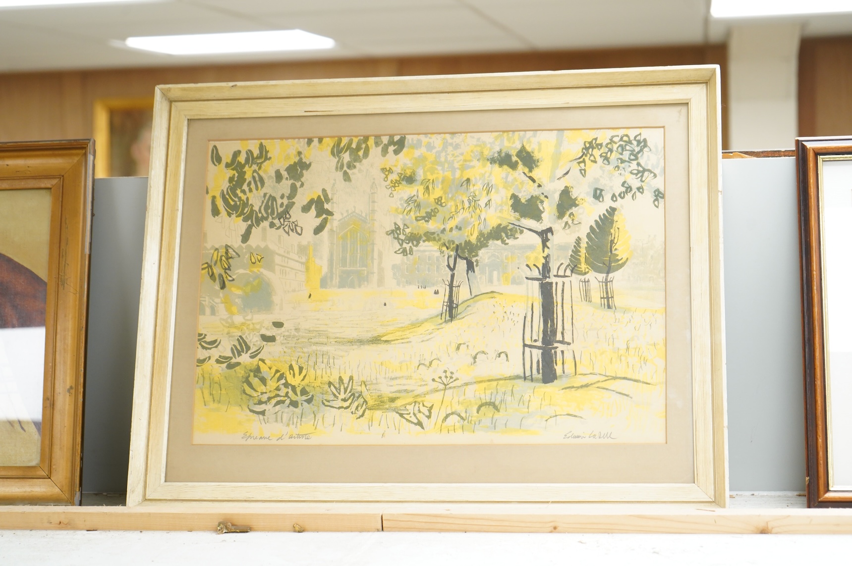 Edwin La Dell ARA (1914-1970), ‘Kings College Chapel, Cambridge’, signed and titled in pencil, colour lithograph, 31 x 44cm